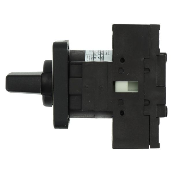 On-Off switch, P1, 40 A, flush mounting, 3 pole, with black thumb grip and front plate image 9