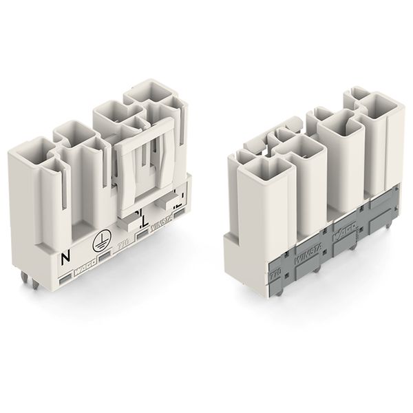 Plug for PCBs straight 4-pole white image 3