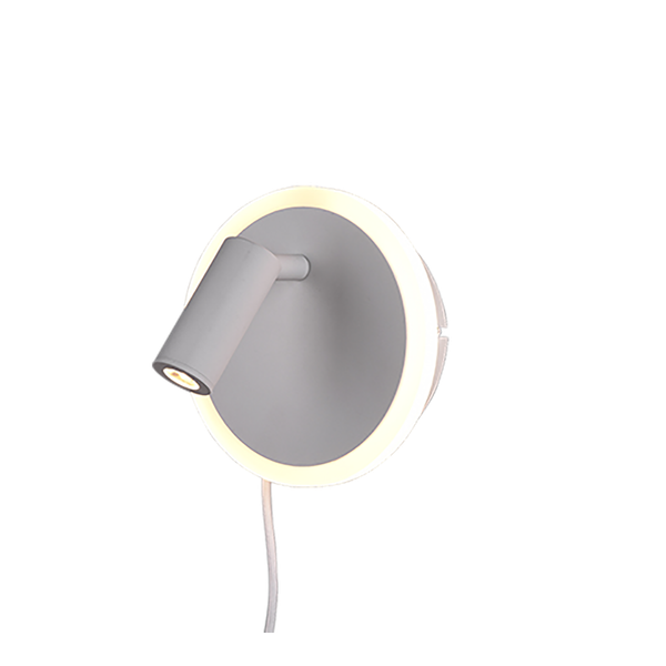 Jordan LED wall lamp matt white image 1
