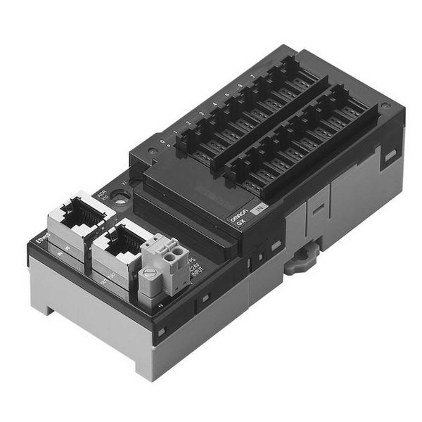 EtherCAT digital I/O unit, 16 x outputs, NPN, e-CON connectors (not in GX  5005G image 1