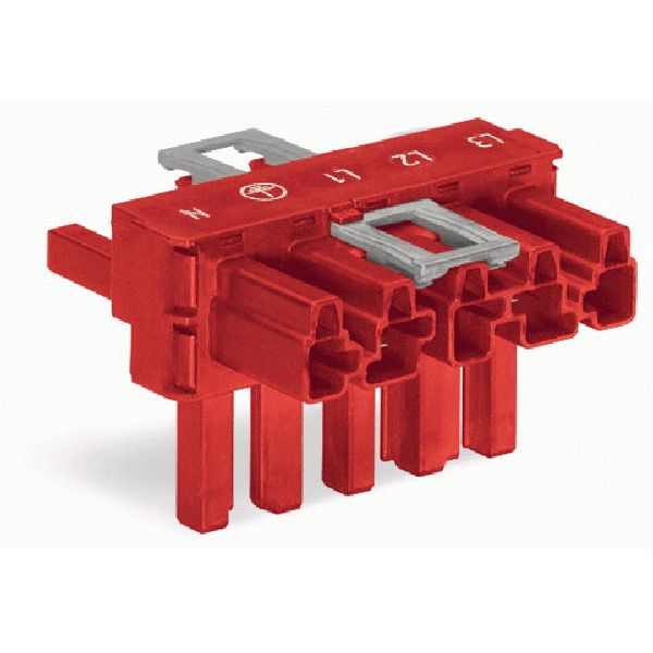 T-distribution connector 5-pole Cod. P red image 2
