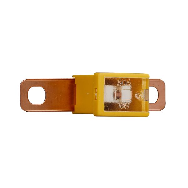 Cartridge Fuse, Fuse link, 60A, 32 Vdc, 10 kAICIC interrupt rating, Bolt mount, 13/16 in bolt terminal connection image 6