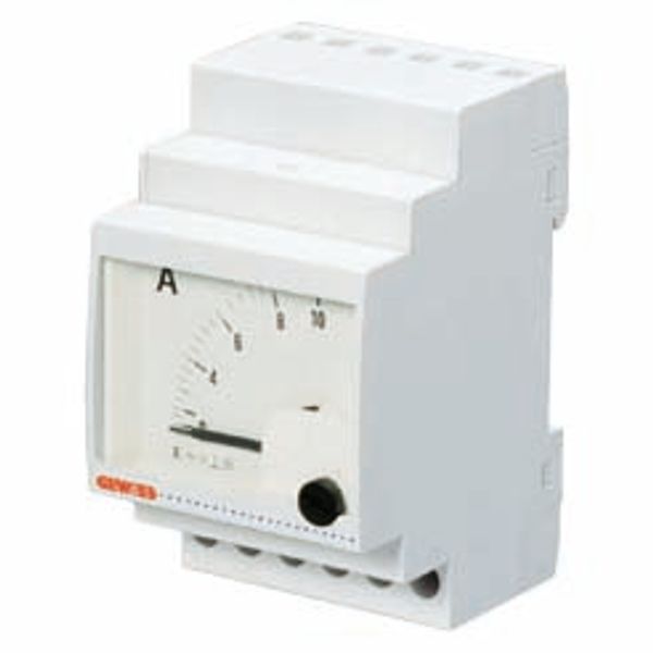 ANALOGUE AMMETER WITH DIRECT CONNECTION - 10A - 3 MODULES image 1