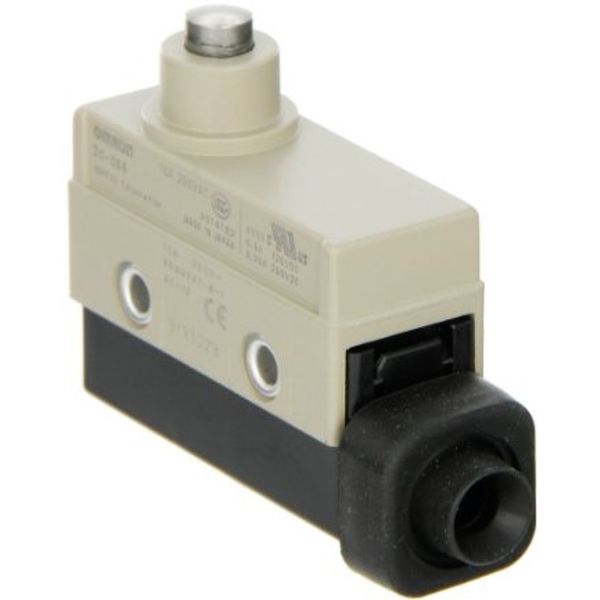 Enclosed basic switch, plunger, SPDT, 15A image 1