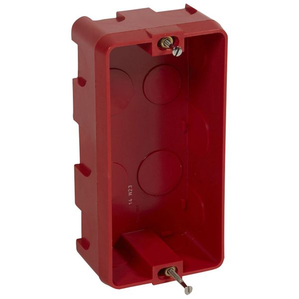 Flush mounting box Batibox - for shaver socket depth 50 mm - masonry image 1