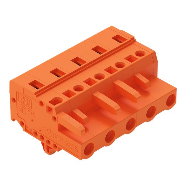 1-conductor female connector CAGE CLAMP® 2.5 mm² orange image 1