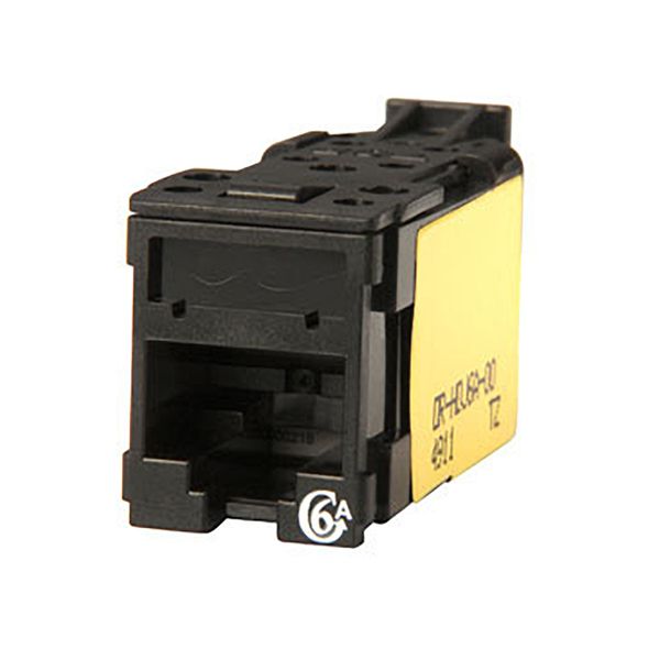 RJ45 High Density Jack (HDJ) category 6A UTP connector - black - sold by 20 image 1