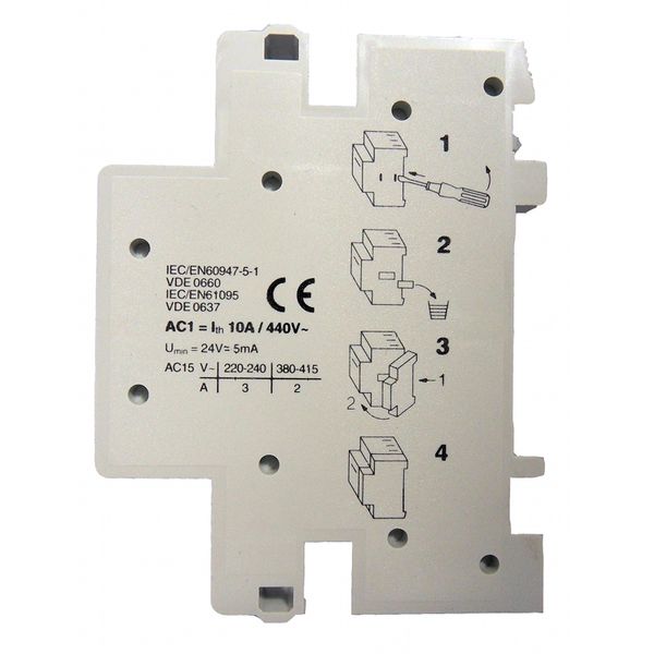 Auxiliary contact 1 NO + 1 NC 3A for Modular contactor 0.5MW image 1