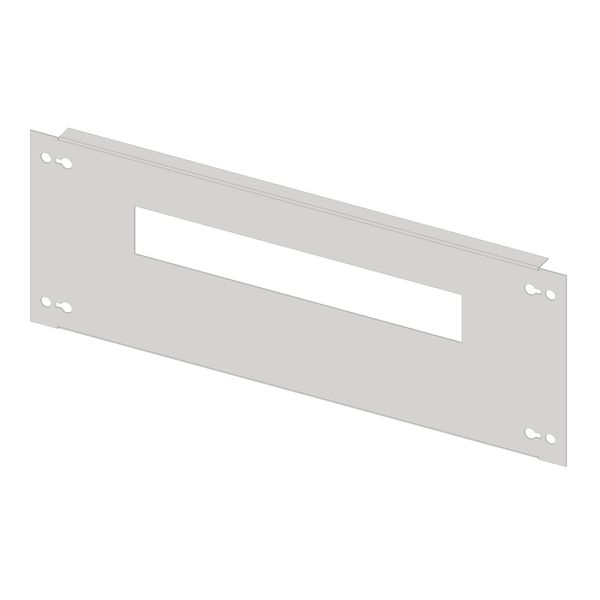 Slotted front plate 2G4 sheet steel for wiring ducts, 17MW image 1