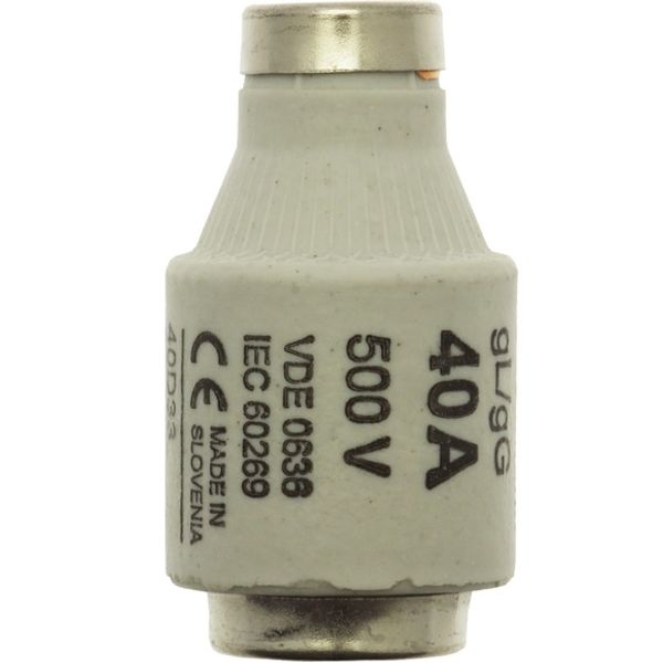 Fuse-link, low voltage, 40 A, AC 500 V, D3, gL/gG, DIN, IEC, time-delay image 2