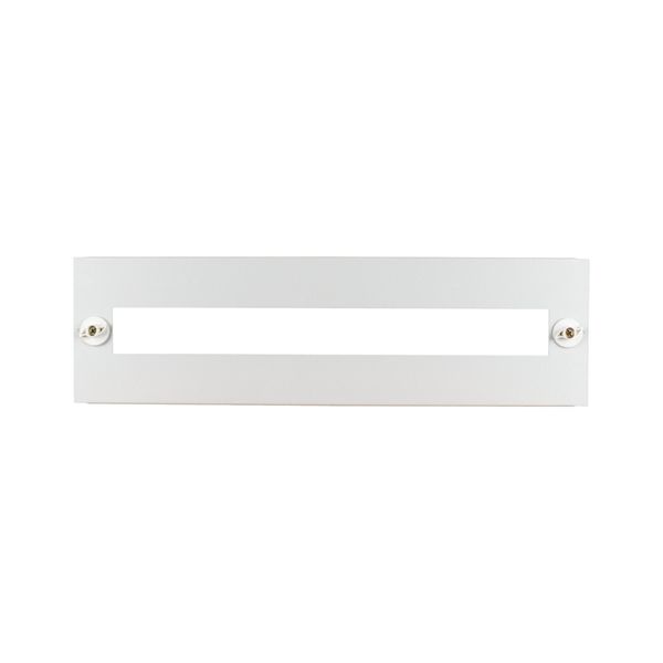 Front plate for HxW=150x600mm, with 45 mm device cutout, white image 3