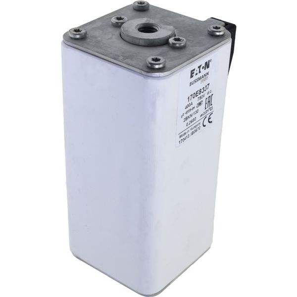 Fuse-link, high speed, 400 A, DC 750 V, size 2, 59 x 77 x 130 mm, gR, IEC, single indicator image 3