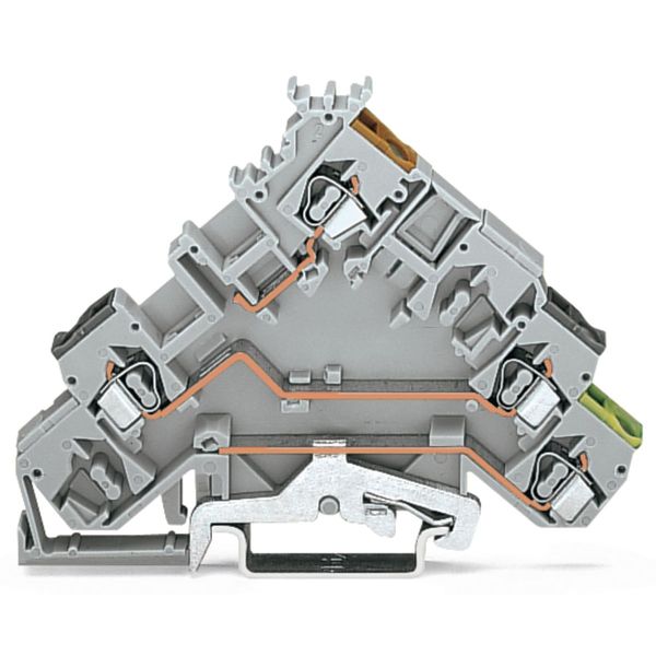 2-conductor actuator terminal block with colored conductor entries 2.5 image 1