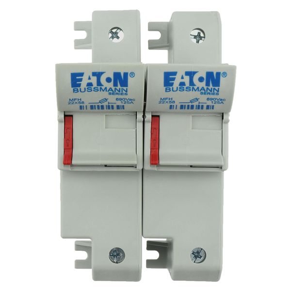 Fuse-holder, low voltage, 125 A, AC 690 V, 22 x 58 mm, 2P, IEC, UL image 35