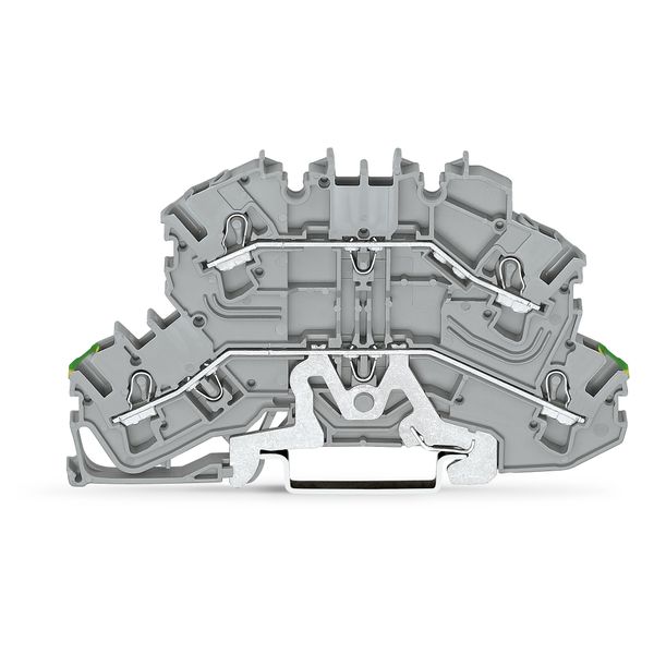 Double-deck terminal block Ground conductor/through terminal block sam image 1