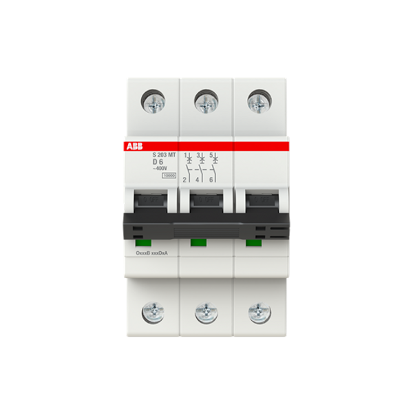 S203MT-D6 Miniature Circuit Breakers MCBs - 3P - D - 6 A image 4