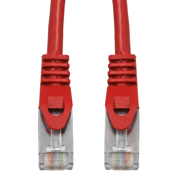 Patchcord RJ45 shielded, Cat.5e, PVC, red, 7.0m image 1