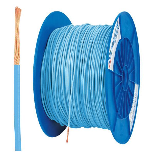 PVC Insulated Single Core Wire H05V-K 1mmý light-blue (coil) image 1