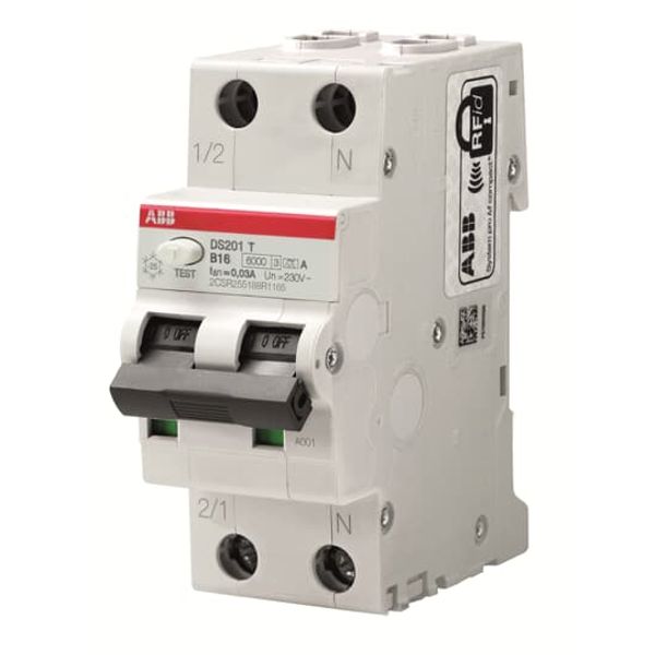 DS201T C16 APR30 Residual Current Circuit Breaker with Overcurrent Protection image 1