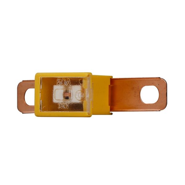 Cartridge Fuse, Fuse link, 60A, 32 Vdc, 10 kAICIC interrupt rating, Bolt mount, 13/16 in bolt terminal connection image 7