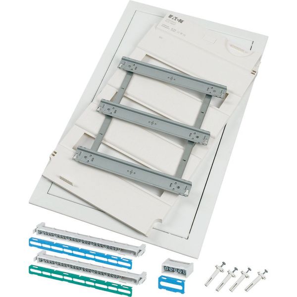 Flush-mounting expansion kit with screw terminal, 3-rows, form of delivery for projects image 2