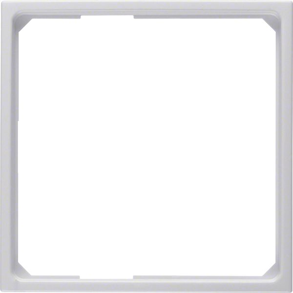 Adapter ring for centre plate 50 x 50 mm, S.1/B.3/B.7, p. white glossy image 1