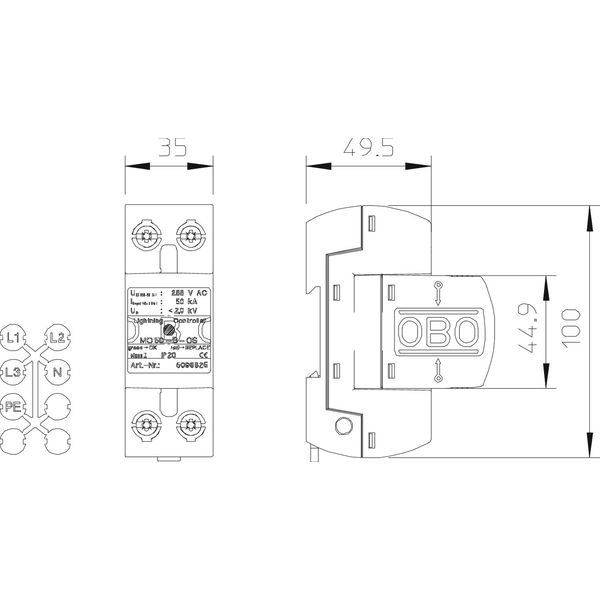 MC 50-B-OS LightningController with function display 255V image 2