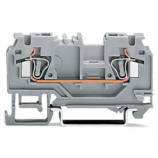 2-conductor through terminal block 4 mm² with test port gray image 3