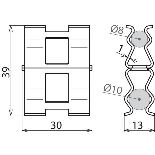 DEHNclip reinforcement clamp St/bare f. Rd 8mm / Rd 10mm image 2