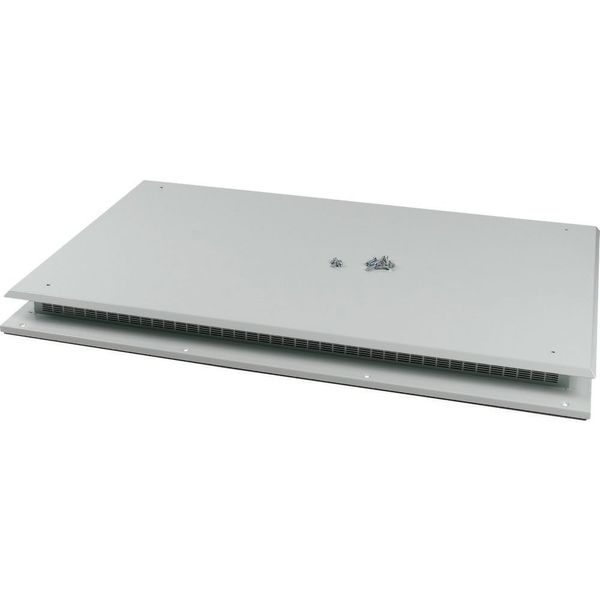 Top plate for OpenFrame, ventilated, W=1350mm, IP31, grey image 3