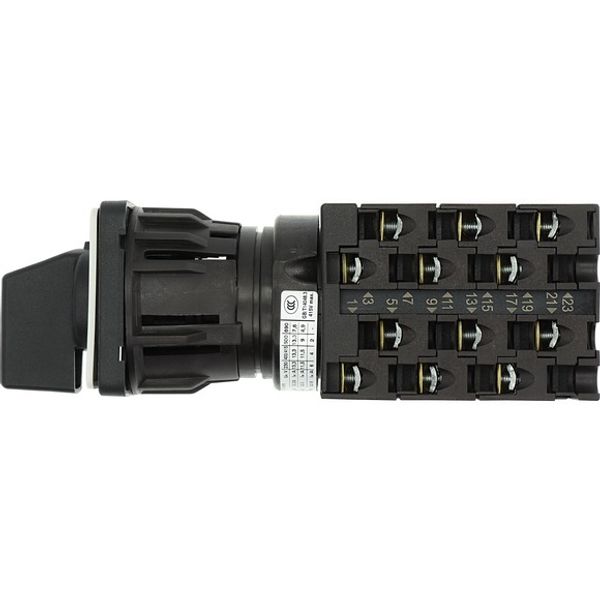 Step switches, T0, 20 A, centre mounting, 6 contact unit(s), Contacts: 12, 45 °, maintained, Without 0 (Off) position, 1-4, Design number 8271 image 3