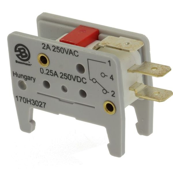 Microswitch, high speed, 2 A, AC 250 V, Switch K1, type K indicator, 6.3 x 0.8 lug dimensions image 2