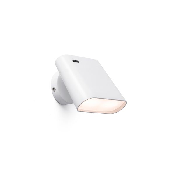 AUREA WHITE LED WALL LAMP 6W 2700K image 1