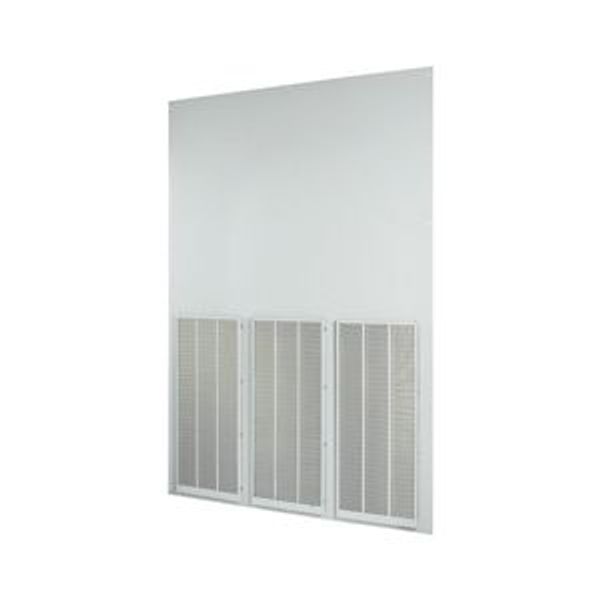 Rearwall, ventilated, HxW=2000x1350mm, IP42, grey image 4