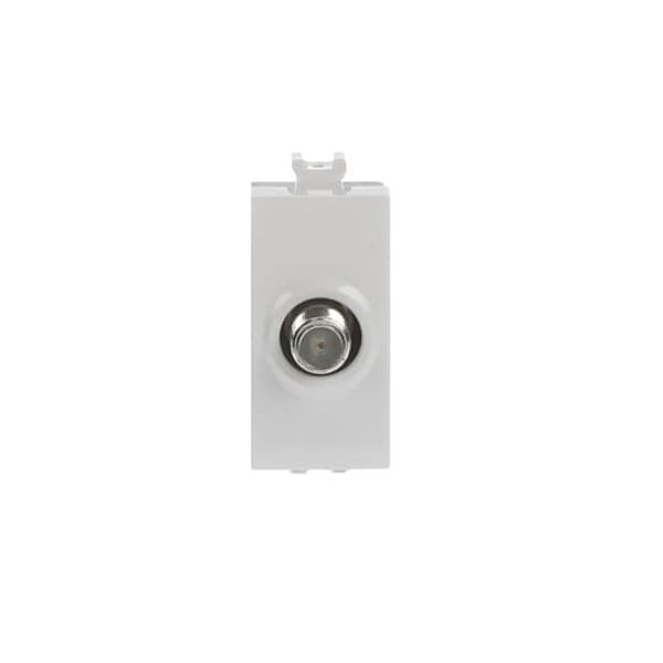 TV/SAT coaxial socket, direct, female F connector, with feedthrough of direct current image 1