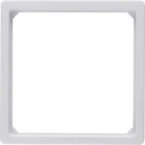 Adapter ring for centre plate 50 x 50 mm, Q.1/Q.3, p. white velvety image 1