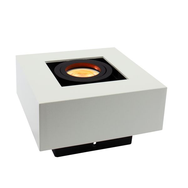 MIRORA GU10 SURFACE GU10 250V IP20 145X145X85mm WHITE BLACK square regulated eye image 4