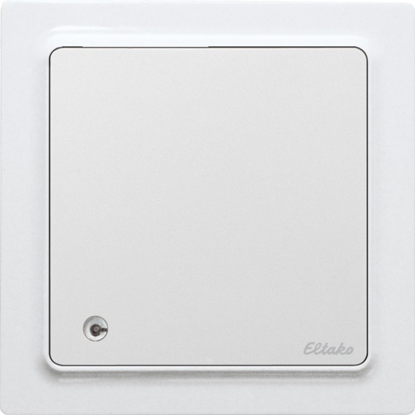 Wireless air quality+temperature+humidity sensor in E-Design55, polar white glossy image 1