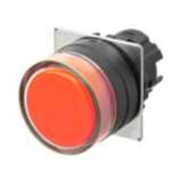 Pushbutton A22NZ 22 dia., bezel plastic, full guard, momentary, cap co image 3