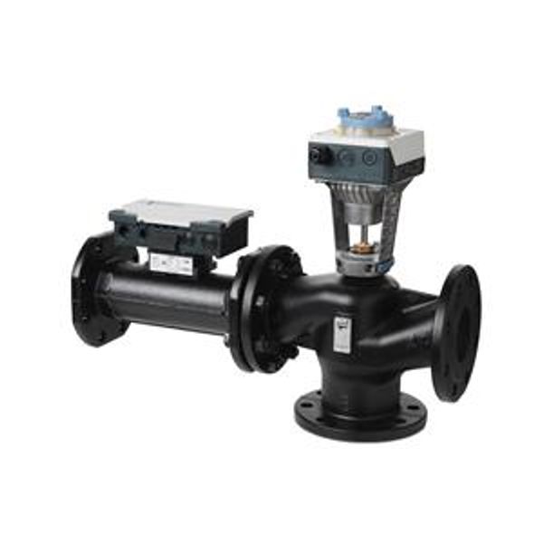 EXF4U20E065 - Intelligent Valve DN65 3-Port configuration as a sensor controlled pressure independent control valve PN16 with flanged connection including flow and capacity measurement image 1