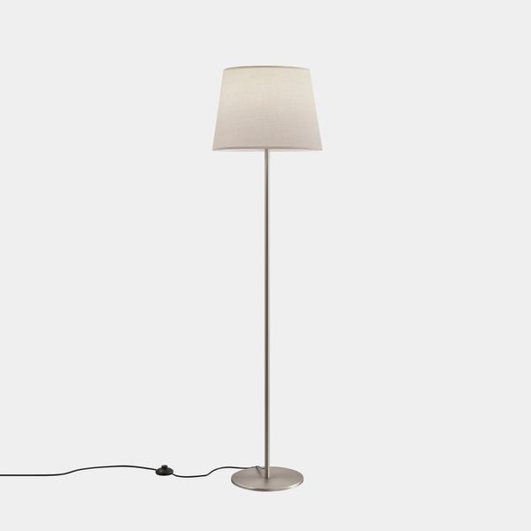 Floor lamp Metrica E27 100 Satin nickel. Shade not included. image 1