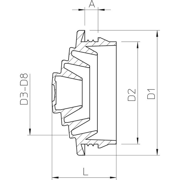 EDVS M20 LGR Plug-in seal  M20 image 2