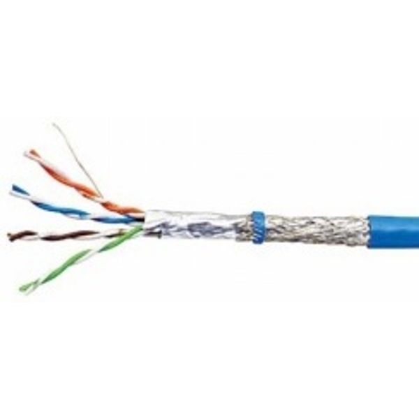 SF/UTP Cable Cat.5e, 4x2xAWG24/1, PVC, Eca, blue image 1