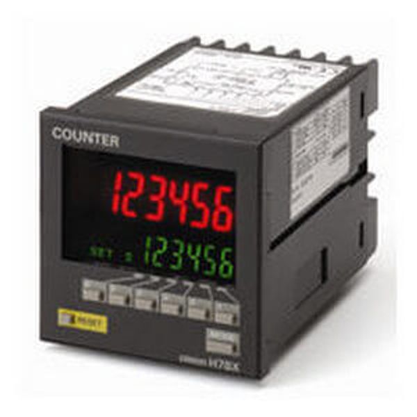 Counter, DIN 72x72 mm, digital, multifunction, preset to 2-stage, SPST image 1