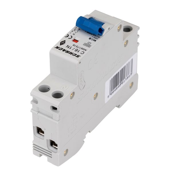 Miniature Circuit Breaker (MCB) AMPARO 6kA, C 16A, 1+N, 1MW image 3