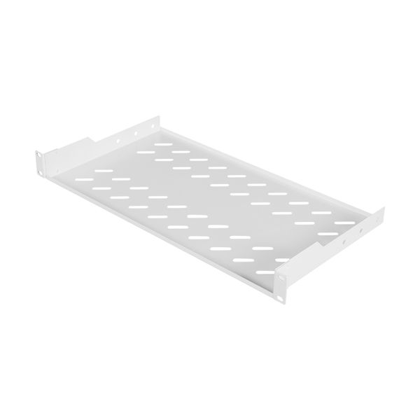 19" Shelf Fix, 1U, up to 30Kg Load, D=200mm, Low Profile image 1