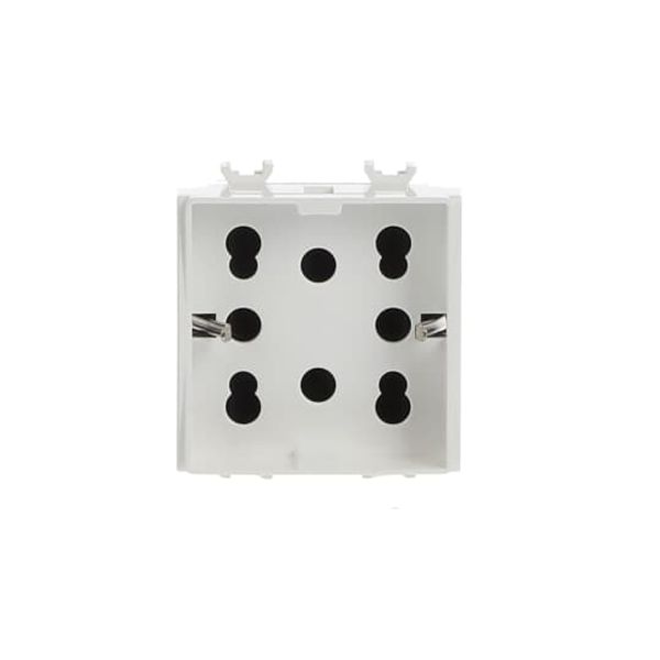 Side Socket Outlet (1 Schuko + 2 Dual amp.) Protective contact (SCHUKO) White - Chiara image 1