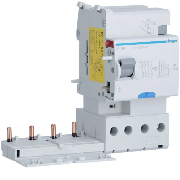 Diff block. 4P 63A sel. 300mA AC type image 1