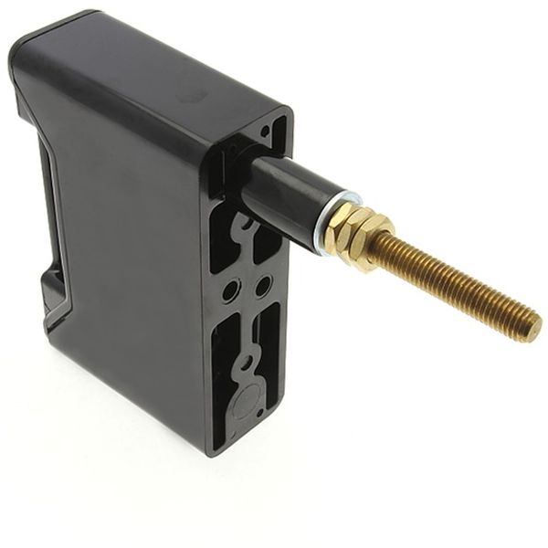 Fuse-holder, LV, 63 A, AC 690 V, BS88/A3, 1P, BS, front connected, back stud connected, black image 4