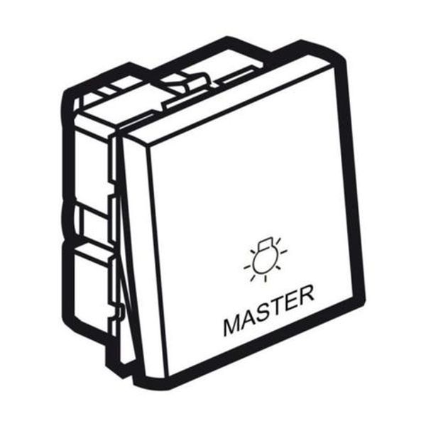 Arteor™ - Master switch for lighting control - 2 modules - Magnesium image 1